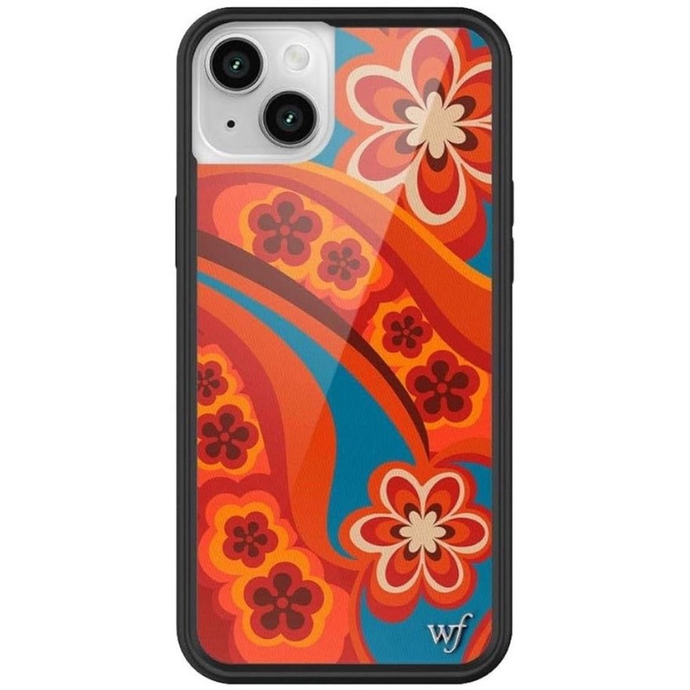 orange wildflower phone case